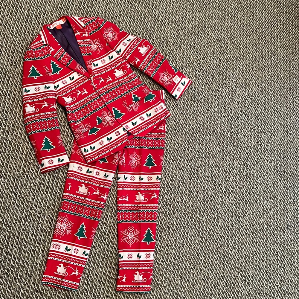 Oppo Suits- boys holiday blazer and pants. Size 10